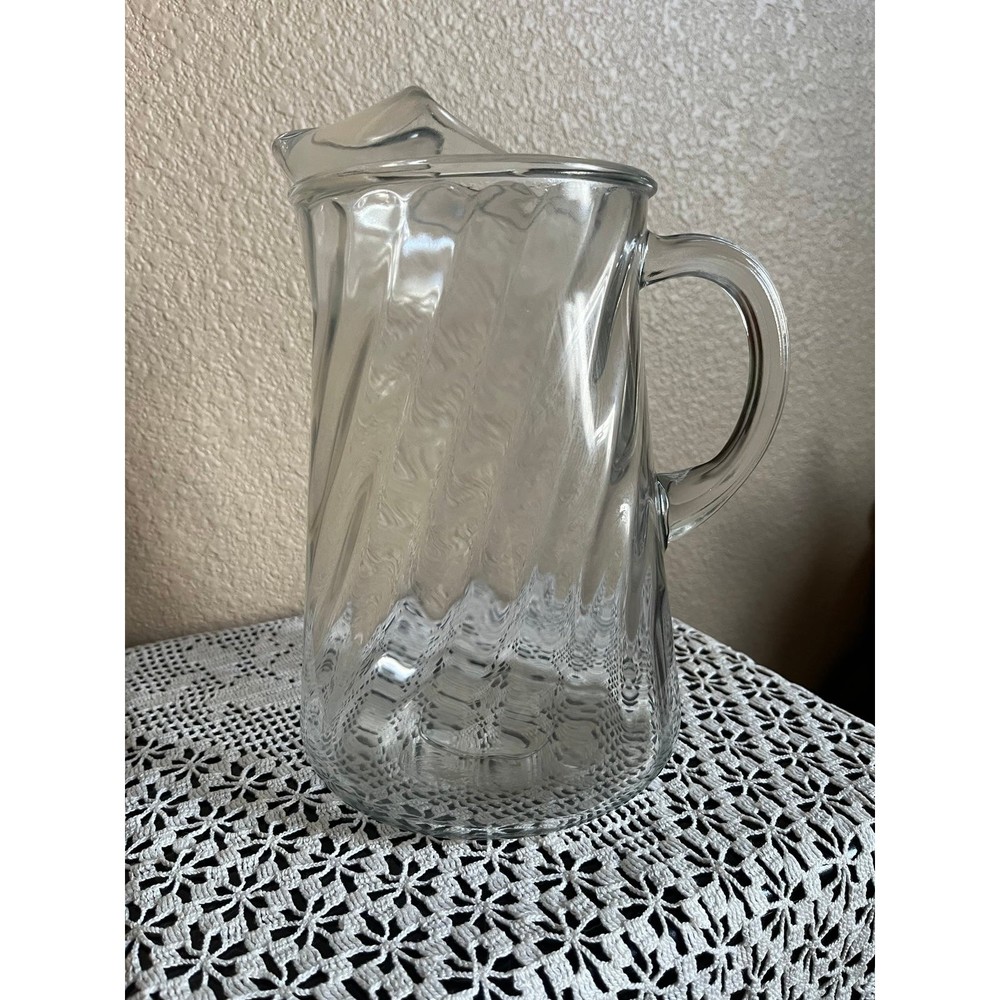 Vintage Hazel Atlas Glass Pitcher